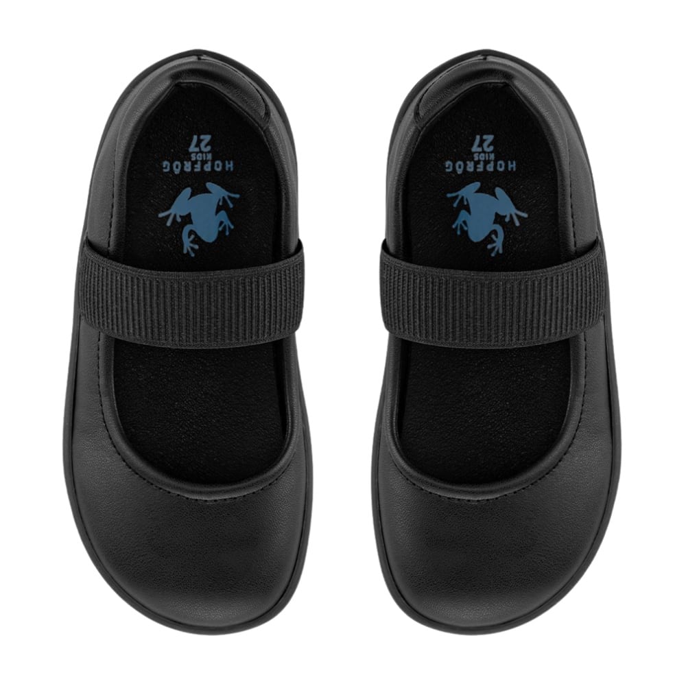 HOPFRÖG Smart Walker Mary Jane Havalı Siyah Barefoot Kız Çocuk Babet