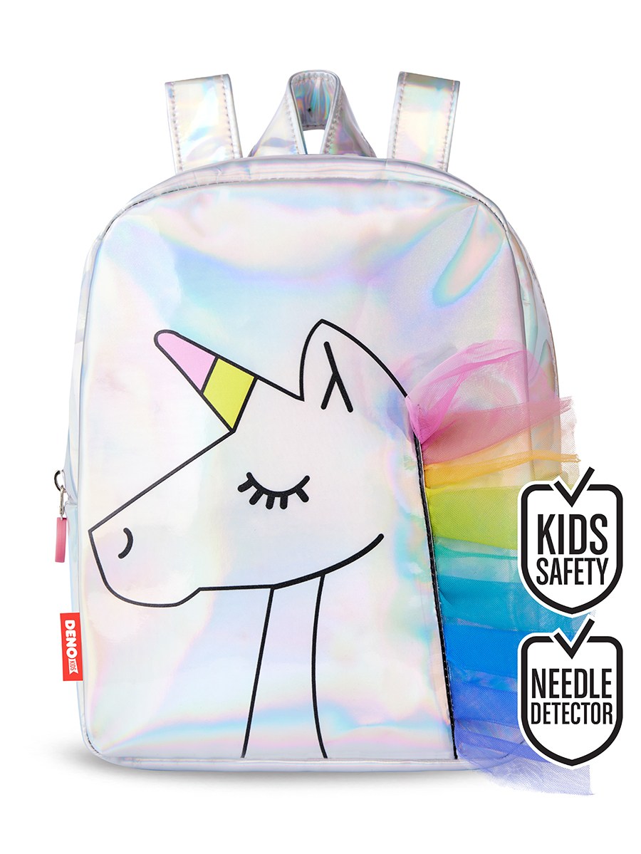 Denokids Unicorn Desenli Hologram Kız Çocuk Okul Sırt Çantası