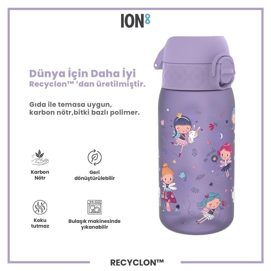 ION8  Çocuk  Suluk - Peri Kızı - 350 ml - Sızdırmaz