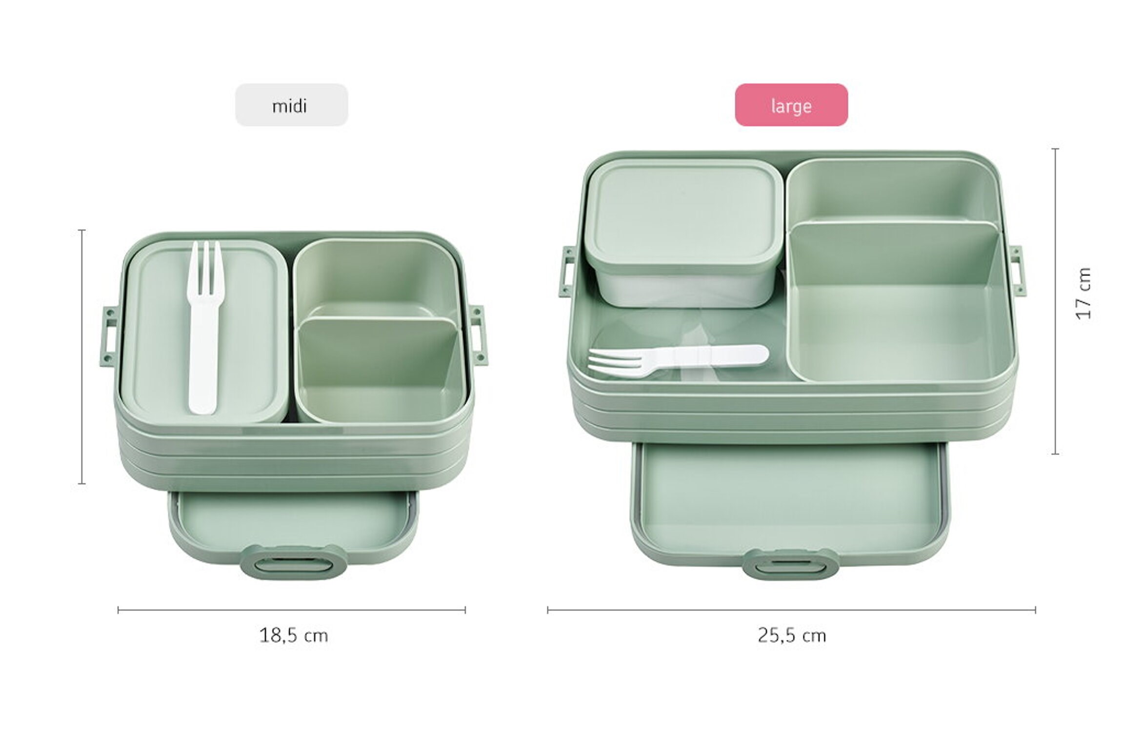 Mepal Bento Lunch Box Take A Break Large Vivid Blue Bölmeli Portatif Yemek Kabı 1500 ml