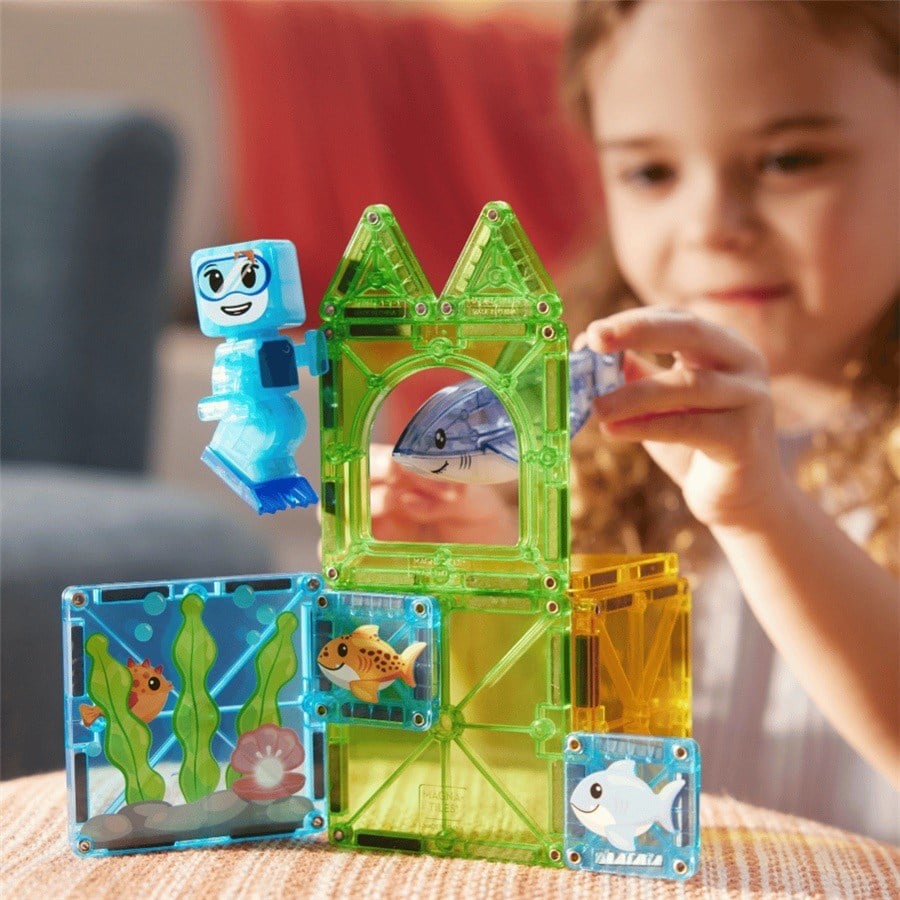 MAGNA-TILES Shark Dive Manyetik Bloklar (13 Parça)