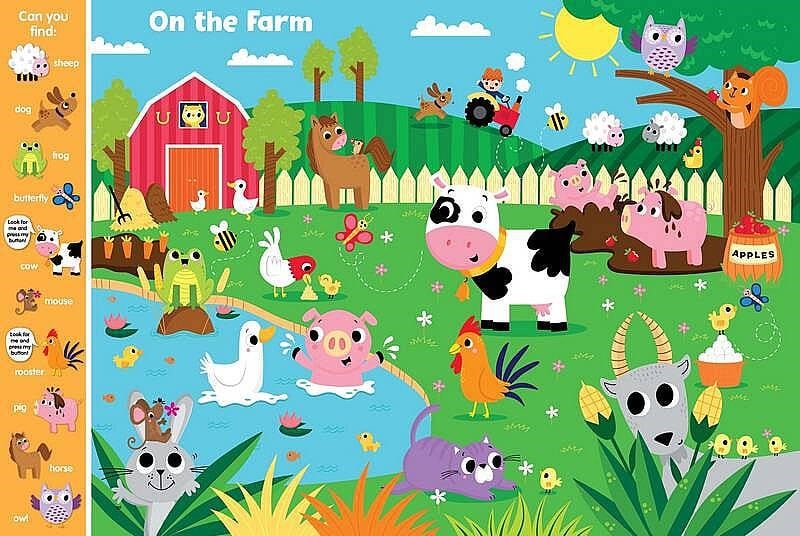 North Parade Publishing Search & Find: Animals (10 Buton)