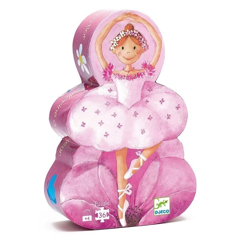 Djeco Dekoratif Puzzle 36 Parça - The Ballerina With The Flower