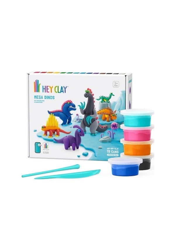 Hey Clay Hava ile Kuruyan Kil (15li Kutu) - Mega Dinozorlar