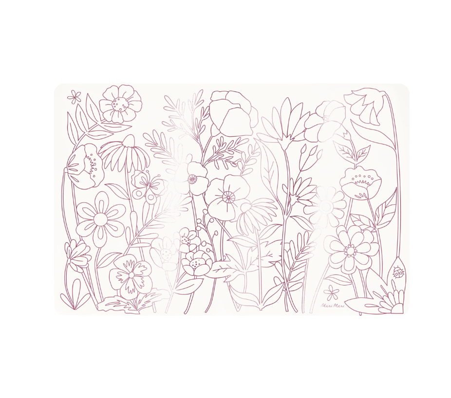 Meri Meri - Butterflies & Flowers Colouring Placemats - Kelebekler & Çiçekler Boyama Amerikan Servisleri (x8)