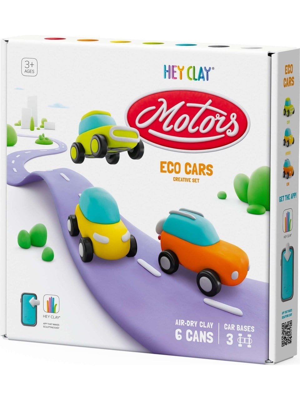 Hey Clay Hava ile Kuruyan Kil 6lı kutu Set - Eko Arabalar