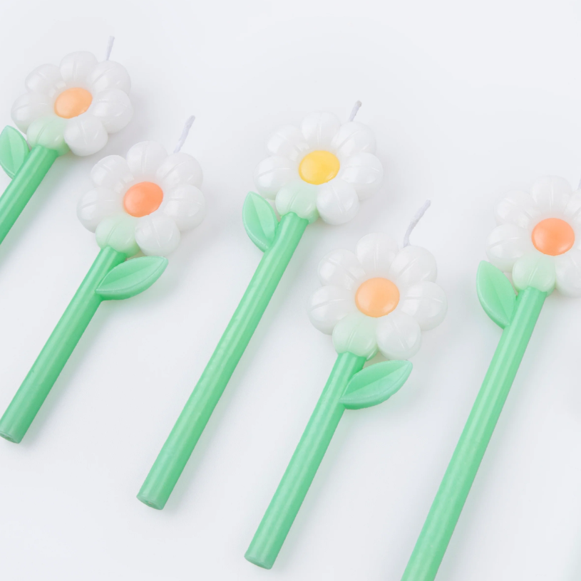 Meri Meri - Daisy Candles - Papatya Mumlar (x6)