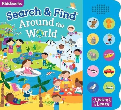 North Parade Publishing Search & Find: Around the World (10 Button)