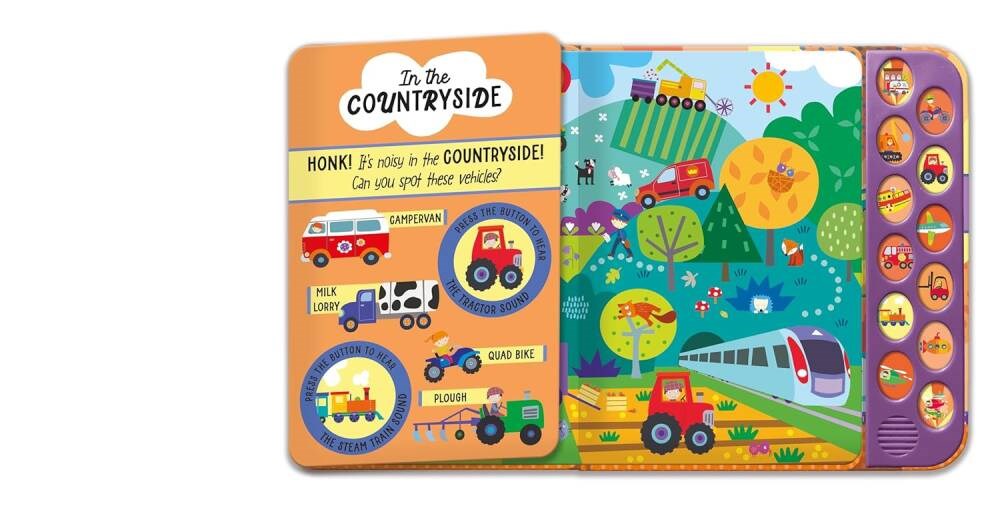 North Parade Publishing Vehicles İngilizce Sesli Kitap (12 Button)