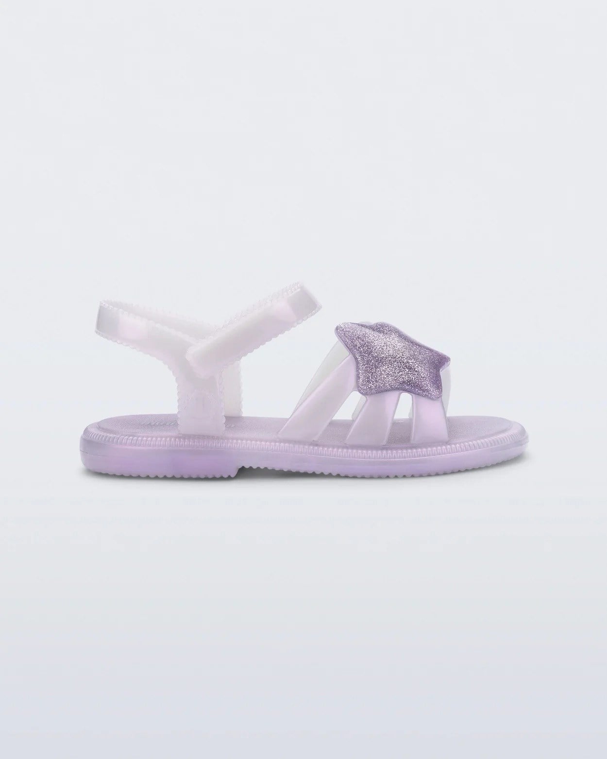 Mini Melissa Hip Sky BB Sedef Parıltılı Mor  Kız Çocuk Sandalet