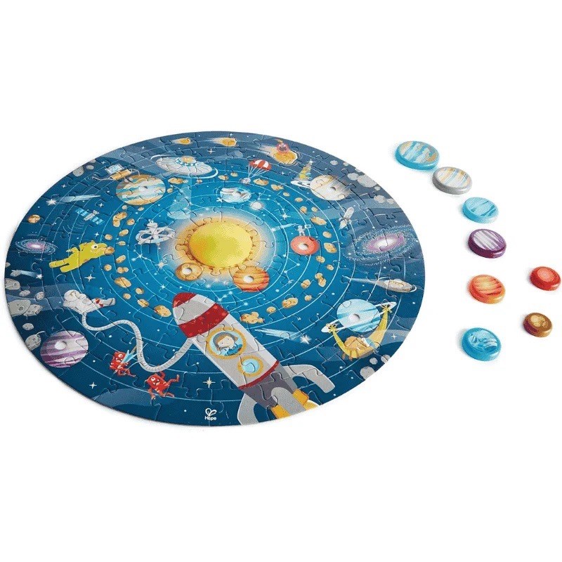 Hape Puzzle Güneş Sistemi Yuvarlak Yapboz