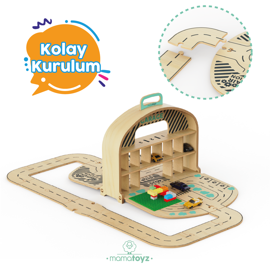 Mamatoyz Carry Park Ahşap Otopark Seti