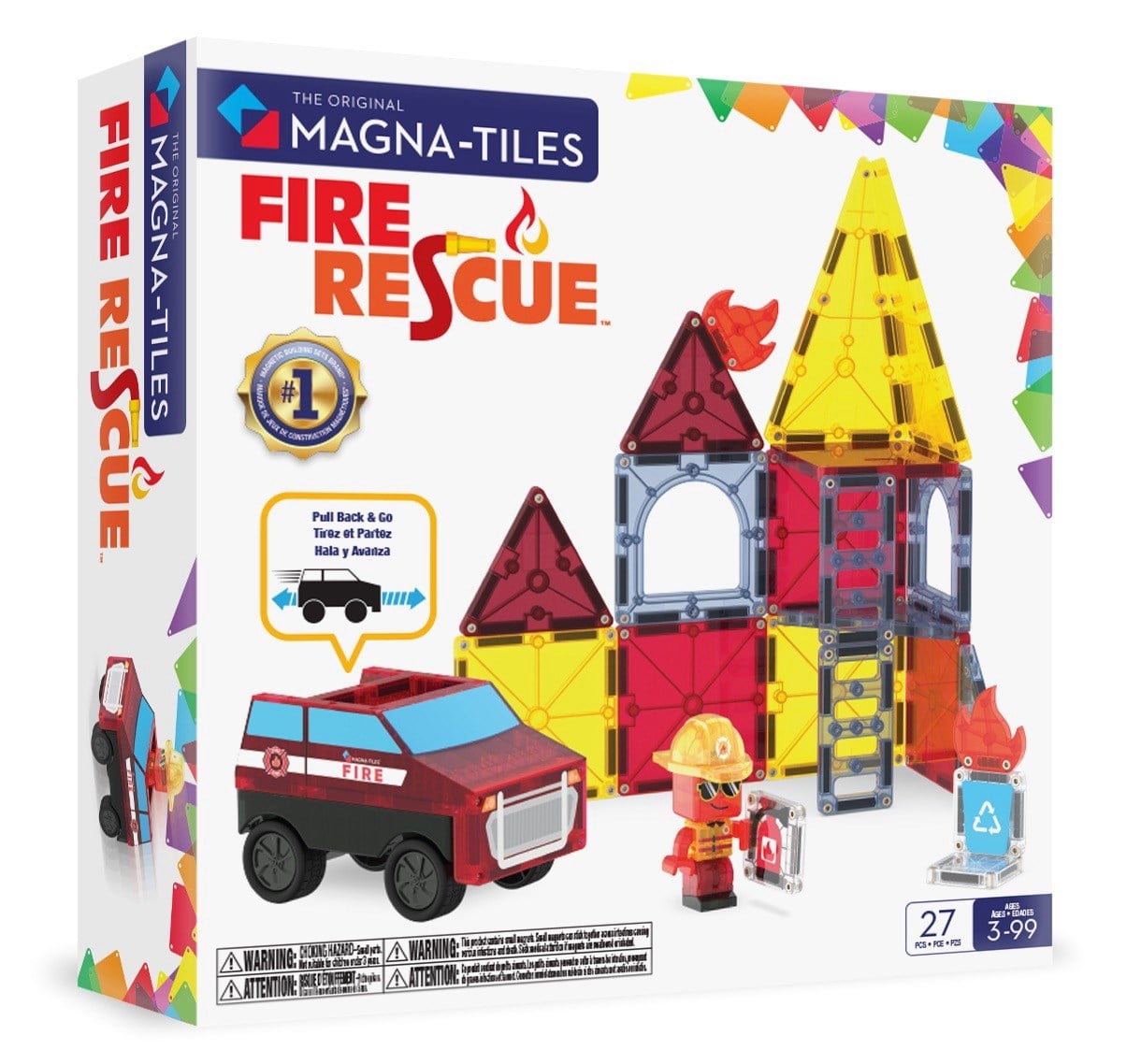 MAGNA-TILES Fire Rescue Manyetik Bloklar (27 Parça)