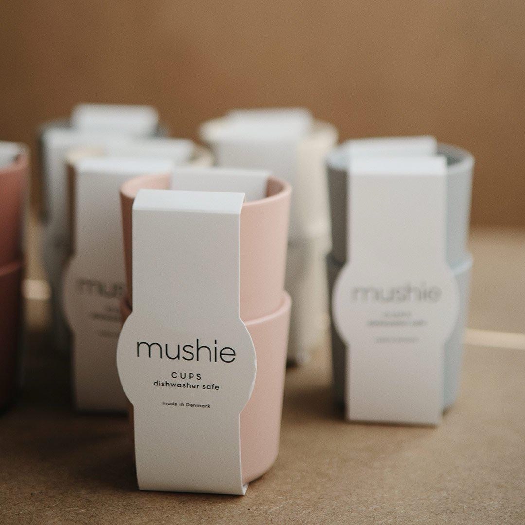 Mushie Dinnerware Cups For Kids Sage