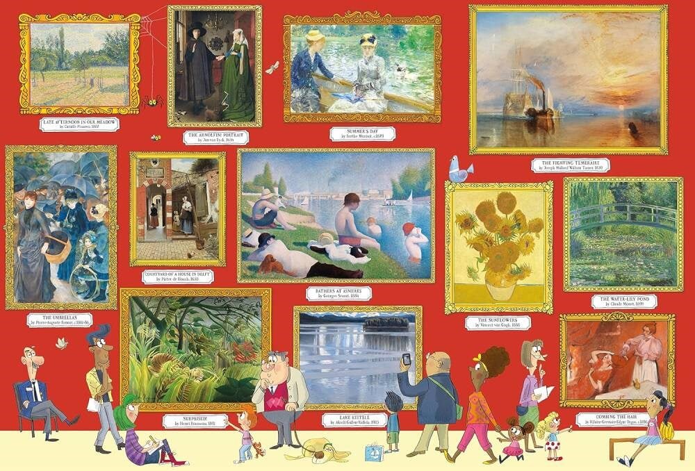 Usborn Book and Jigsaw Art Gallery Puzzle (300 Parça)