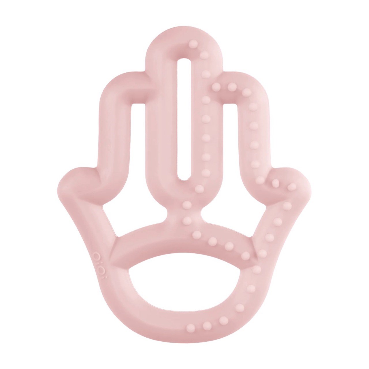 Oioi Silikon Diş Kaşıyıcı Annenin Eli Pinky Pink 3 ay+