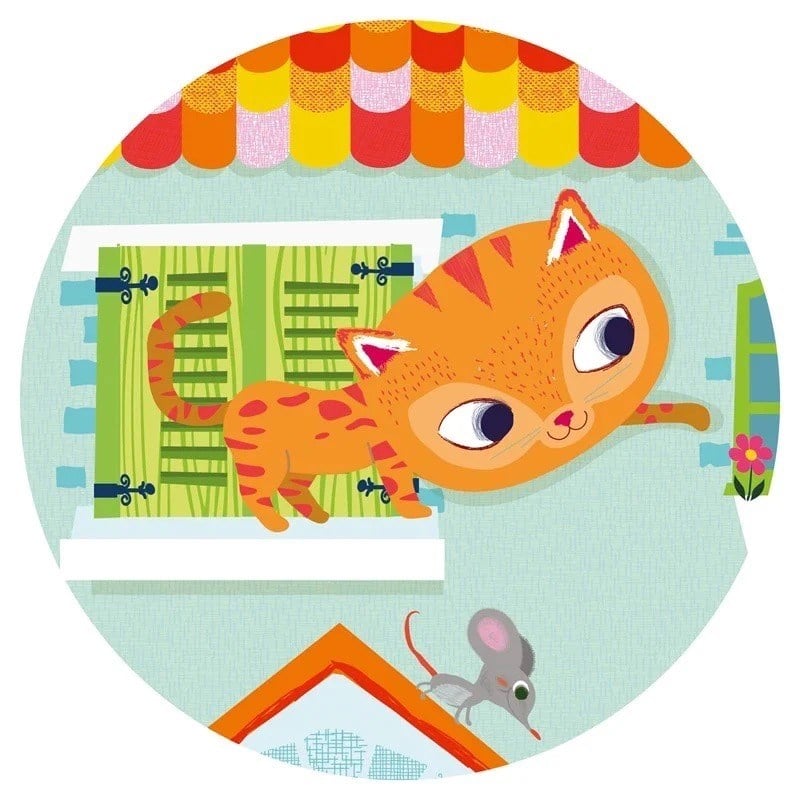 Djeco Dekoratif Puzzle 24 Parça - Pachat And His Friends