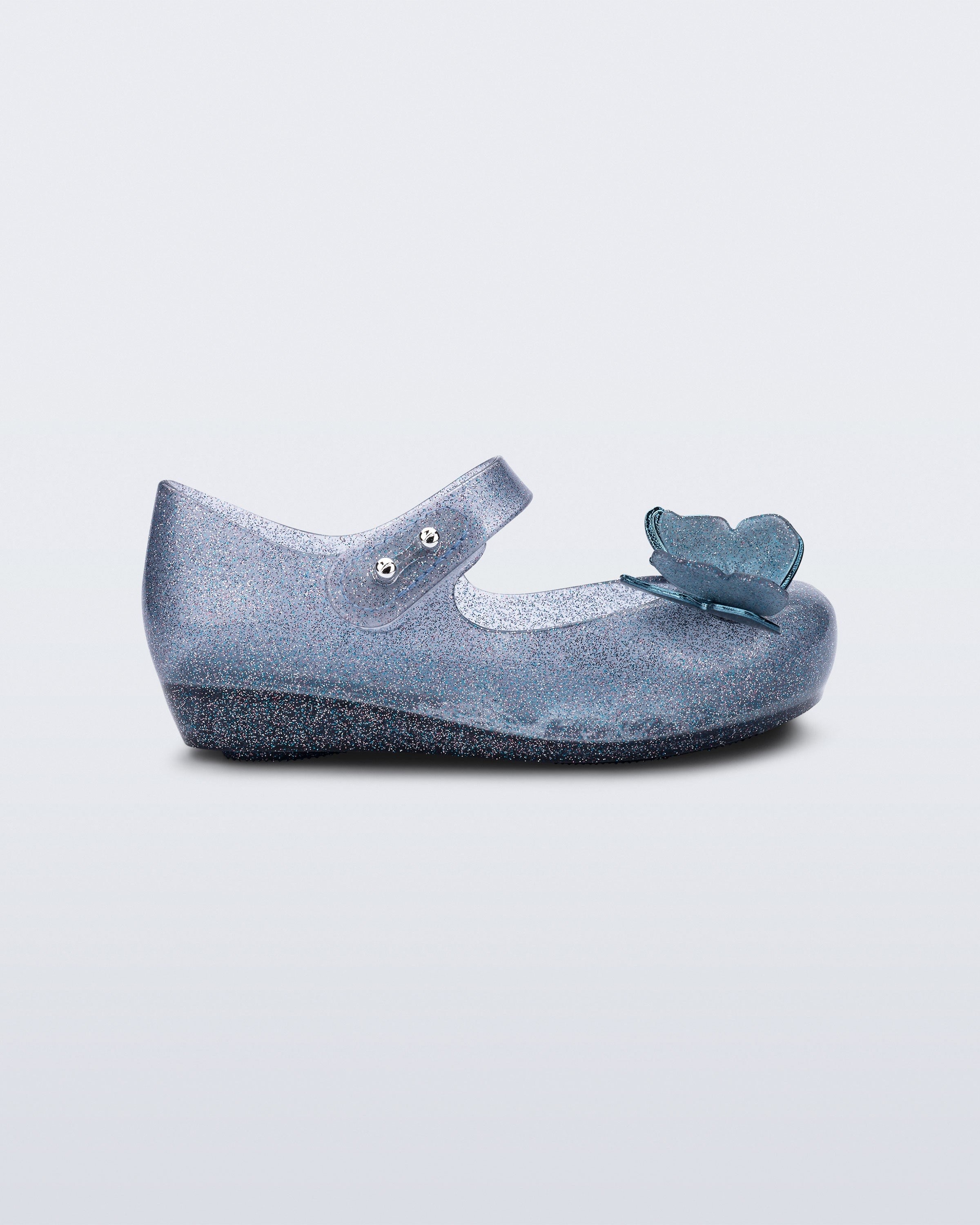 Mini Melissa Ultragirl  Fly Sandal III BB  Simli Mavi Kız Çocuk Sandalet  32849