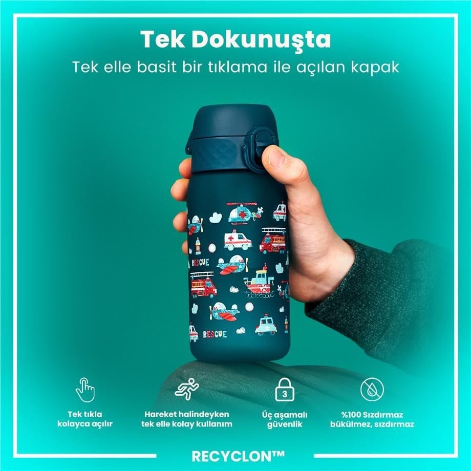 ION8  Çocuk  Suluk - İlk Yardım Taşitları - 350 ml Sızdırmaz