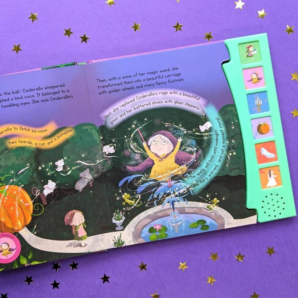 North Parade Publishing Cinderella Fairy Tale Sound Book İngilizce Sesli Kitap (6 Button)