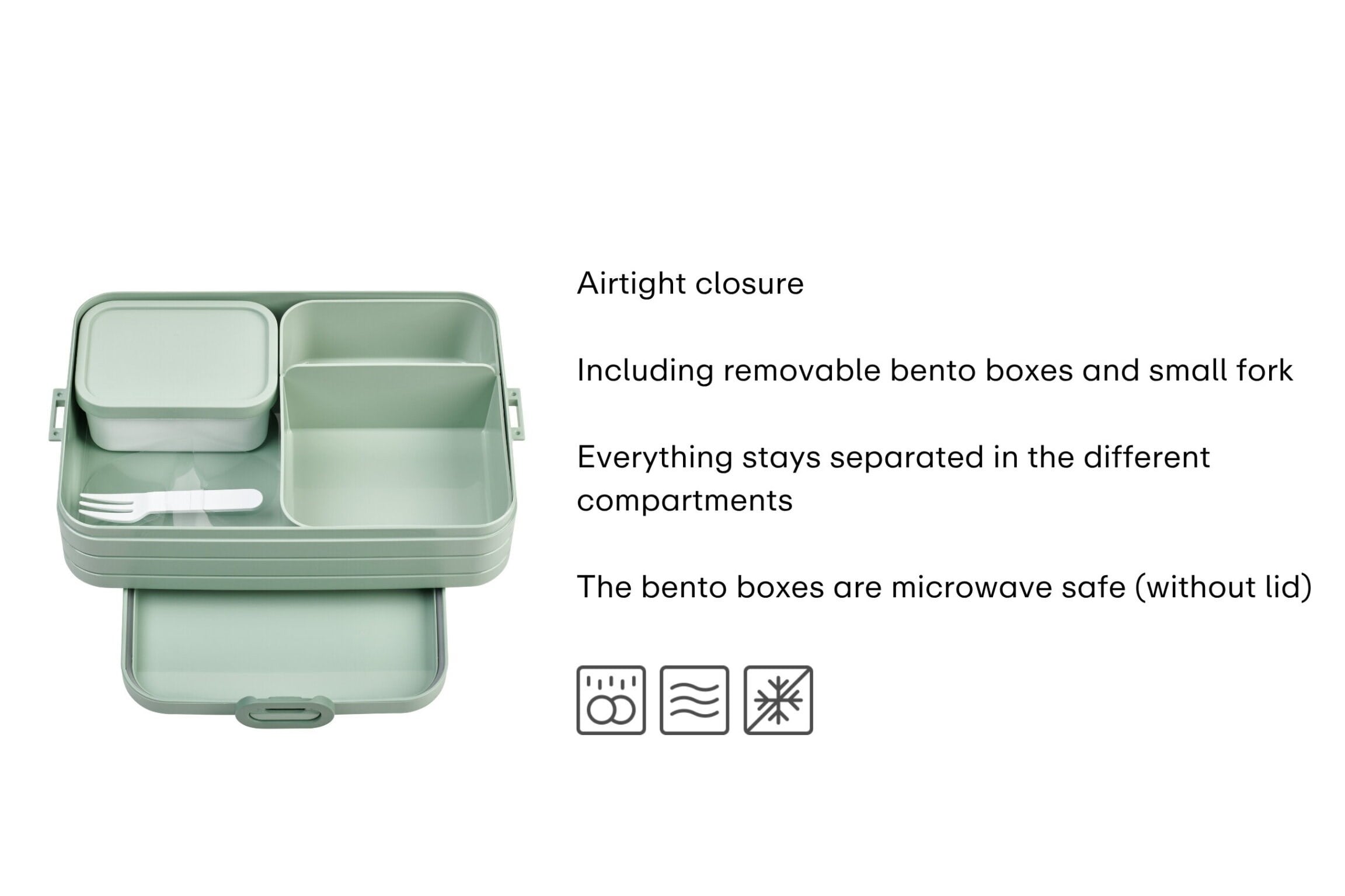 Mepal Bento Lunch Box Take A Break Large Vivid Blue Bölmeli Portatif Yemek Kabı 1500 ml