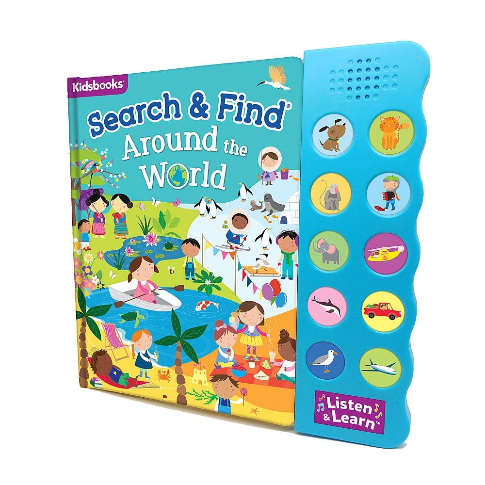 North Parade Publishing Search & Find: Around the World (10 Button)