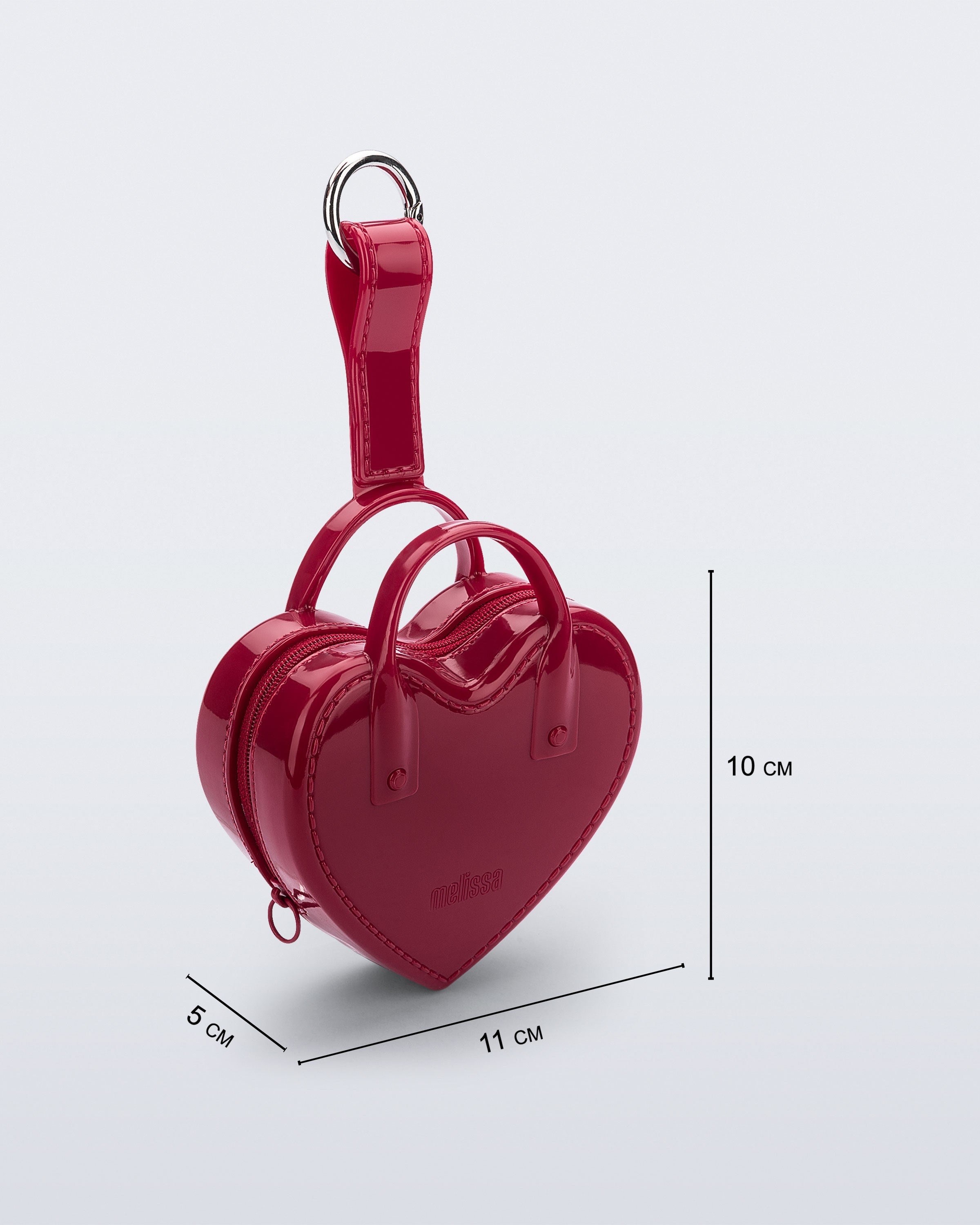 Melissa Heartbeat Pocket Çanta Charmı Kırmızı