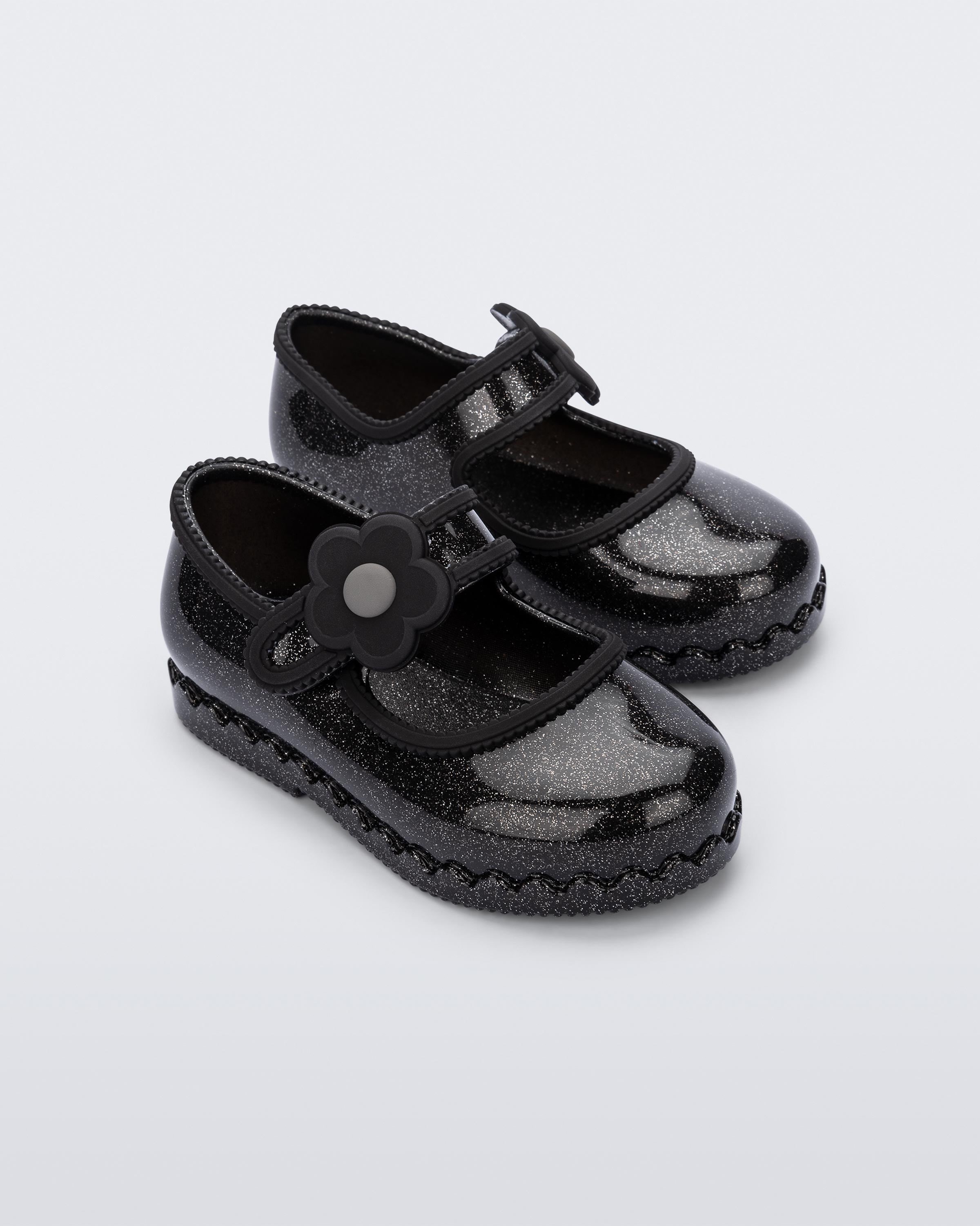 Mini Melissa Hip Ballerina BB Simli Siyah Kız Çocuk Babet 36261