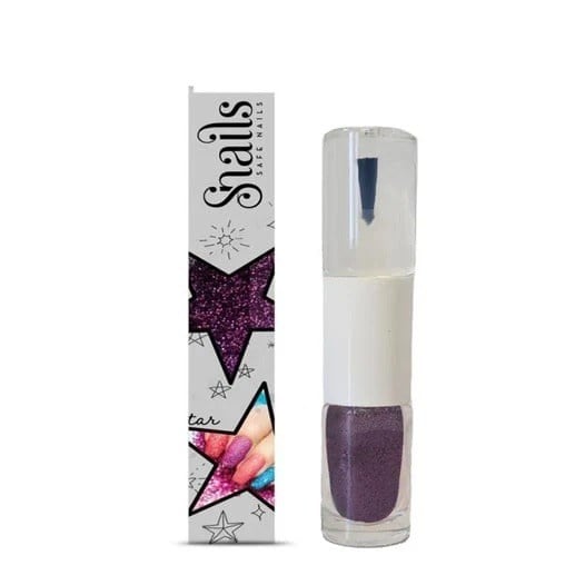 Snails  Simli Tırnak Cilası 2 in 1 Dust Purple