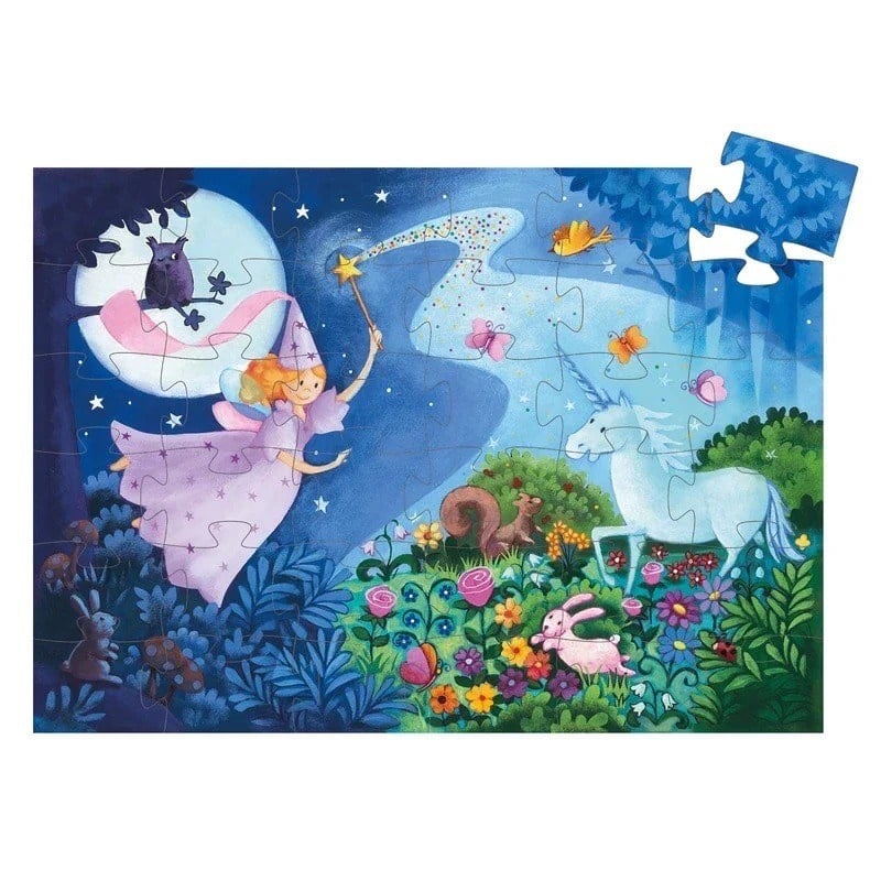 Djeco Dekoratif Puzzle 36 Parça - The Fairy And The Unicorn