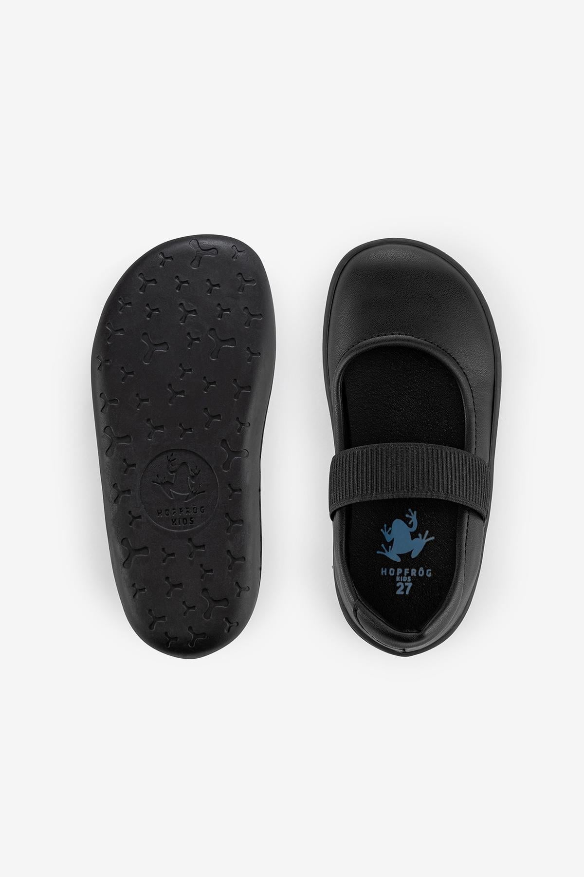 HOPFRÖG Smart Walker Mary Jane Havalı Siyah Barefoot Kız Çocuk Babet