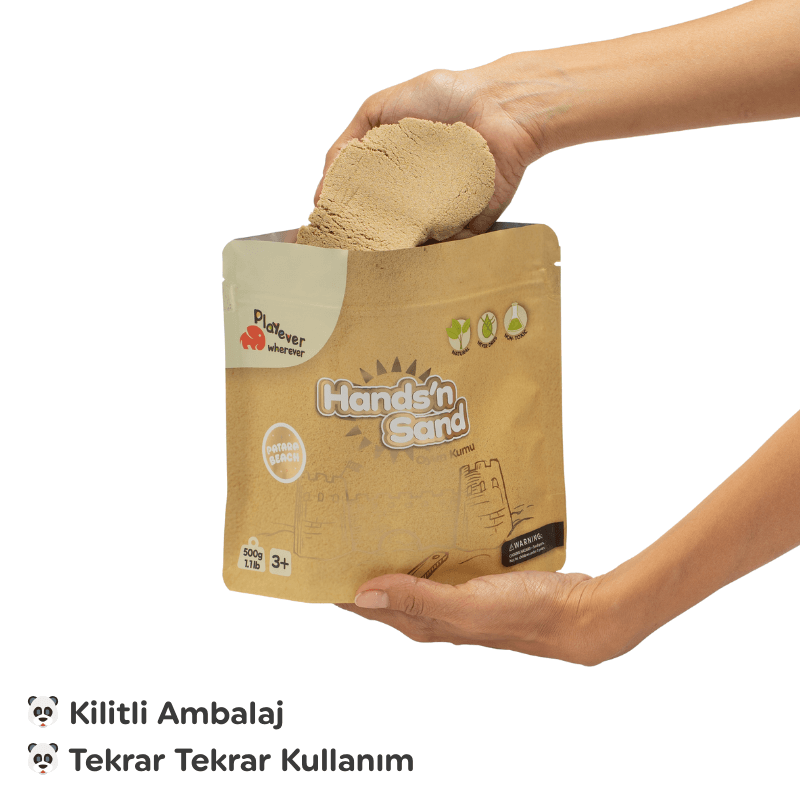Playever Handsn Sand Doğal Kinetik Kum 500gr - Naturel