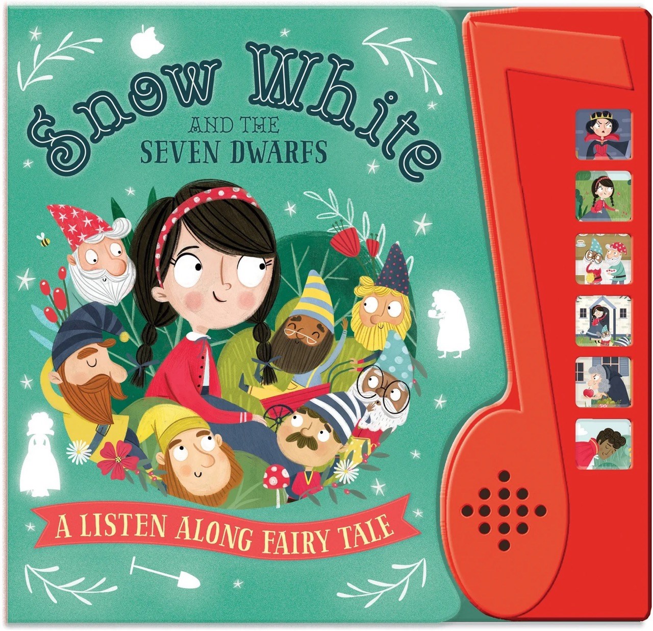 North Parade Publishing Snow White And The Seven Dwarfs Jumbo Sound Book – Listen Along Fairy Tale - Samara Hardy