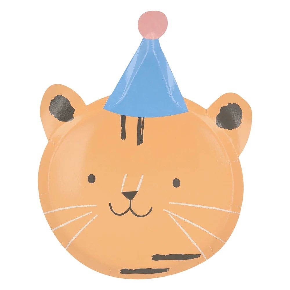 Meri Meri - Animal Parade Die Cut Plates - Hayvan geçit Töreni Tabaklar (8li)