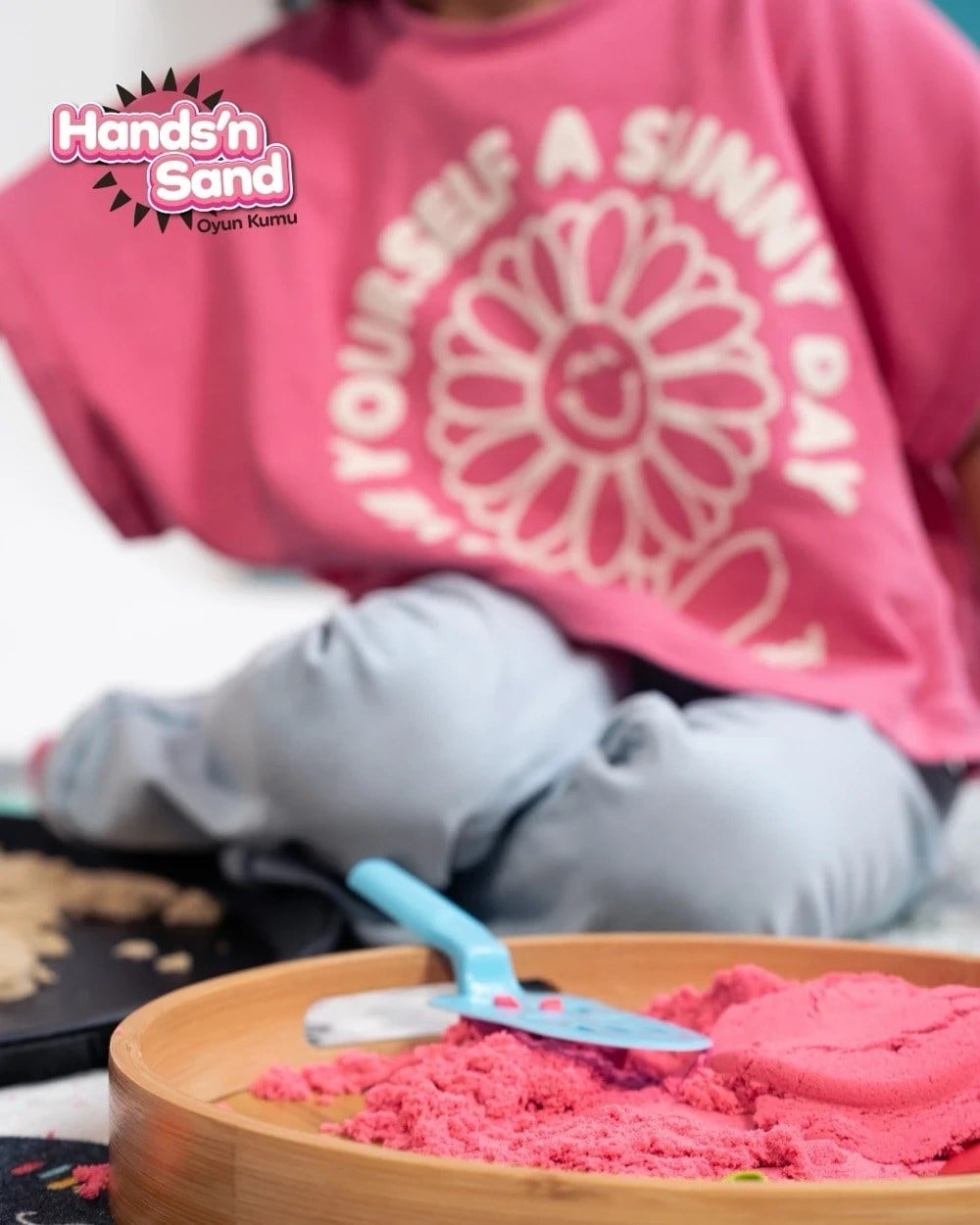 Playever Handsn Sand Doğal Kinetik Kum 500gr -Pembe