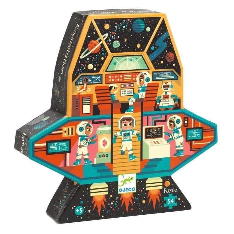 Djeco Dekoratif Puzzle 54 Parça - Space Station