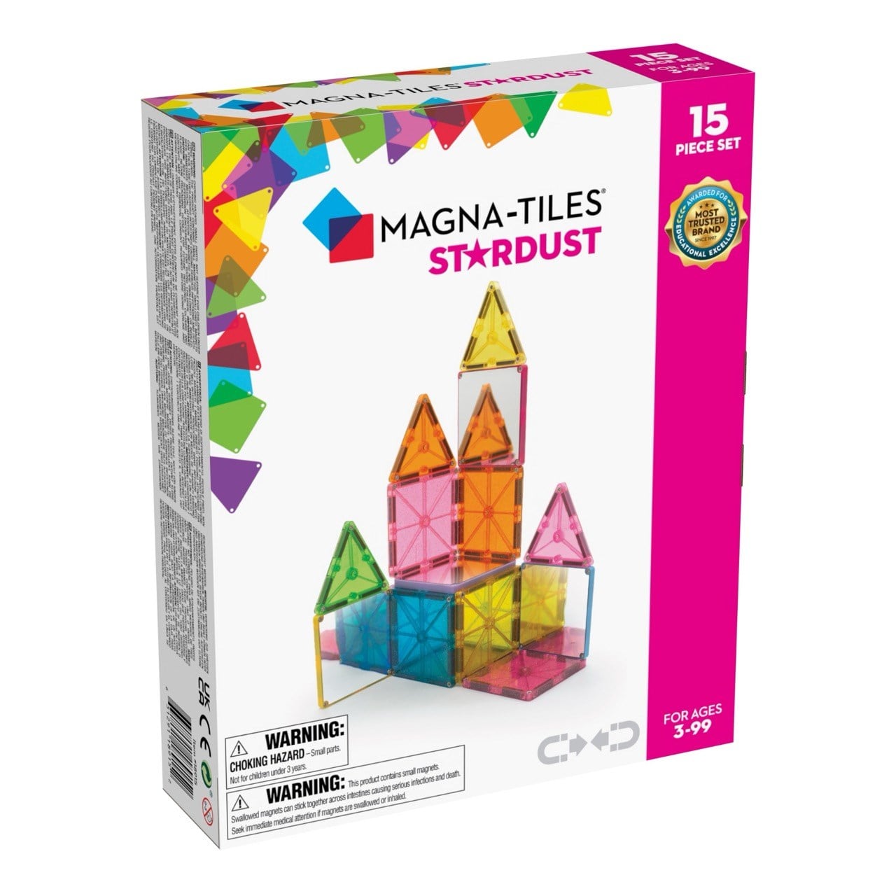 MAGNA-TILES  Stardust Manyetik Bloklar  (15 Parça)