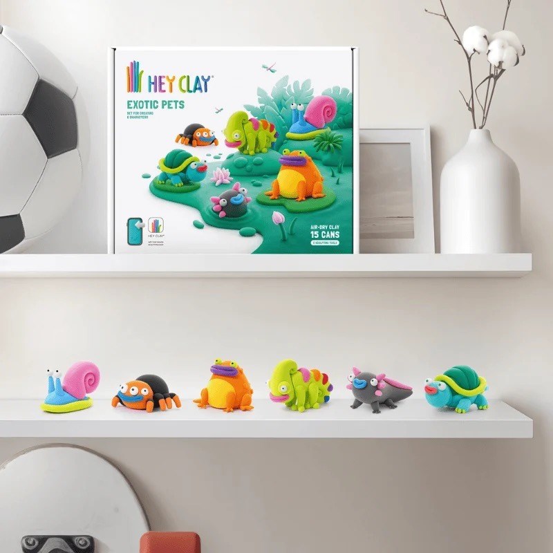Hey Clay Yaratıcı Kil Seti - Exotic Pets