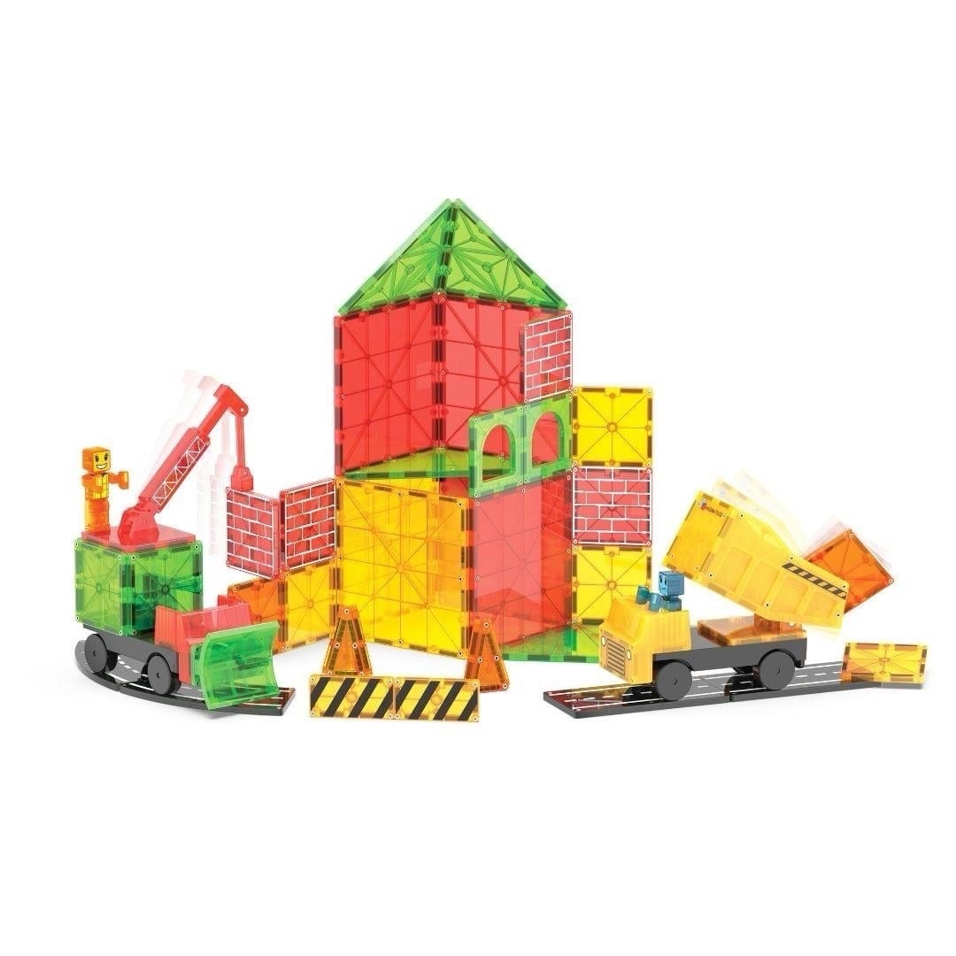MAGNA-TILES Builder İnşaat XL Manyetik Bloklar (50 Parça)