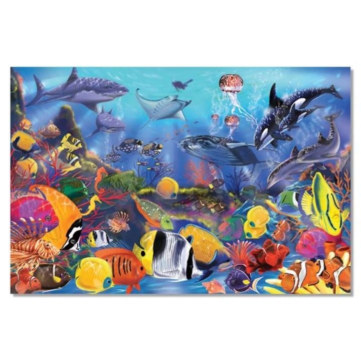 Melissa & Doug Dev Yer Yapbozu- Deniz Altı (48 Parça)
