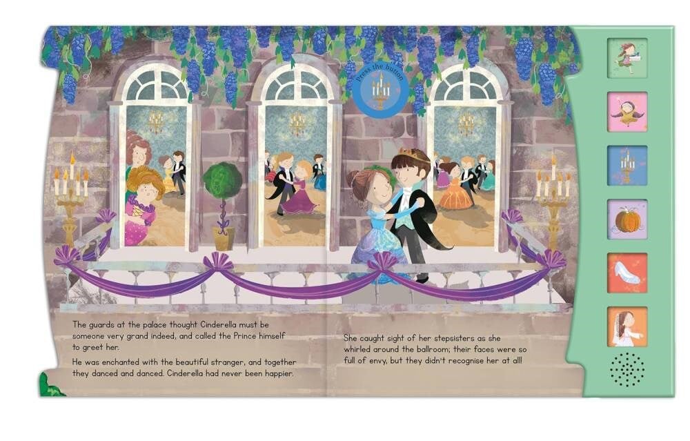 North Parade Publishing Cinderella Fairy Tale Sound Book İngilizce Sesli Kitap (6 Button)