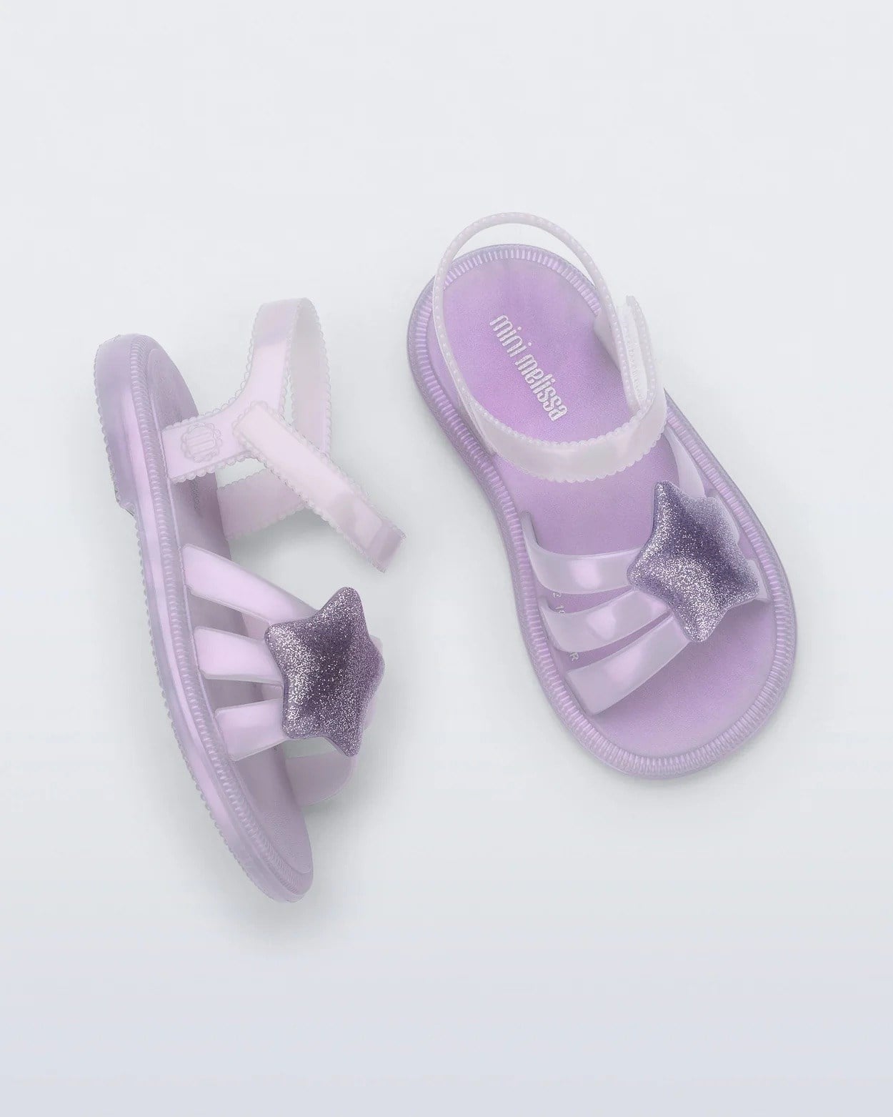 Mini Melissa Hip Sky BB Sedef Parıltılı Mor  Kız Çocuk Sandalet