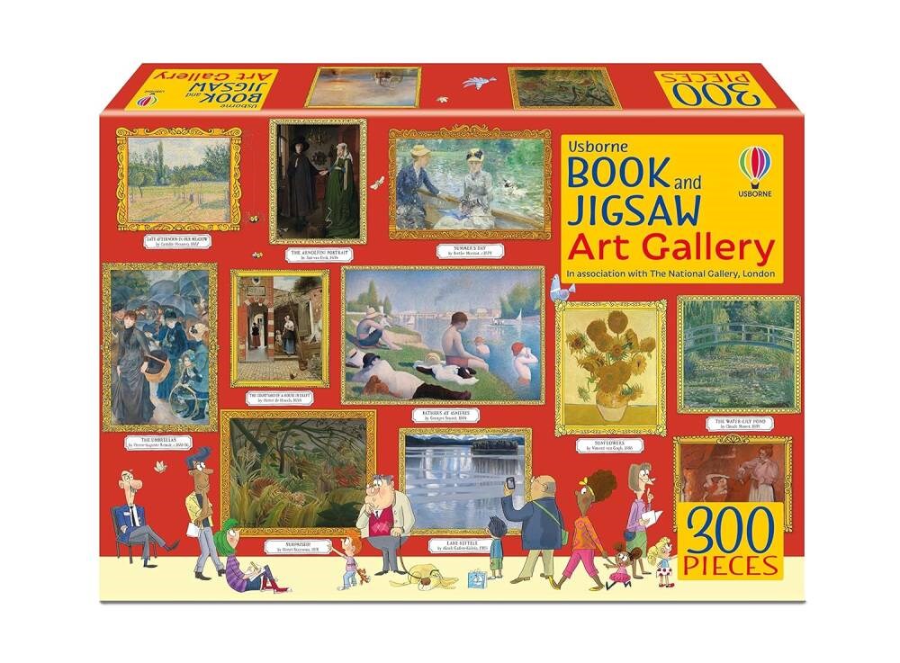 Usborn Book and Jigsaw Art Gallery Puzzle (300 Parça)
