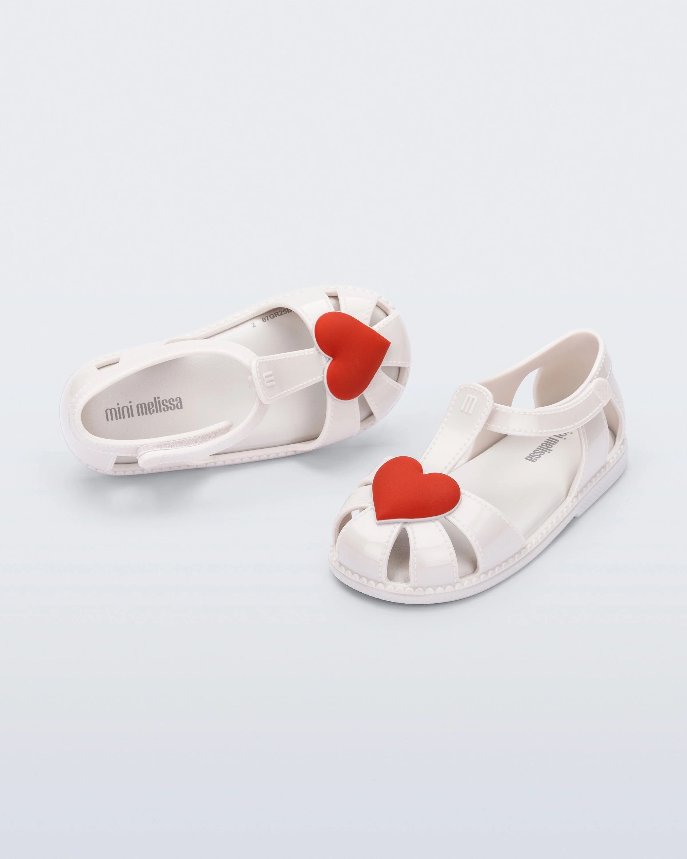 Mini Melissa Hip Heart Ballerina BB Beyaz Kız Çocuk Sandalet 37783