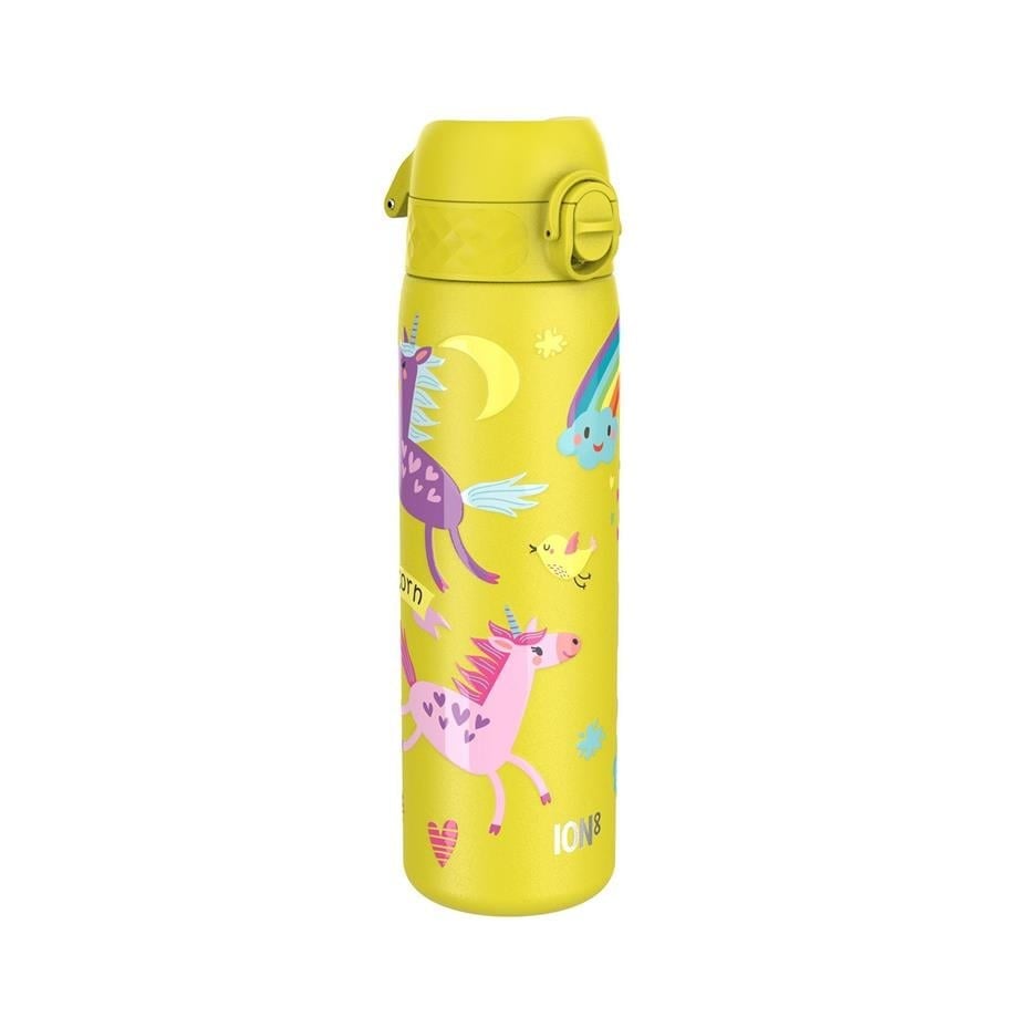 ION8 Paslanmaz Çelik İnce  Suluk - Sarı Unicorn - 600 Ml Sızdırmaz