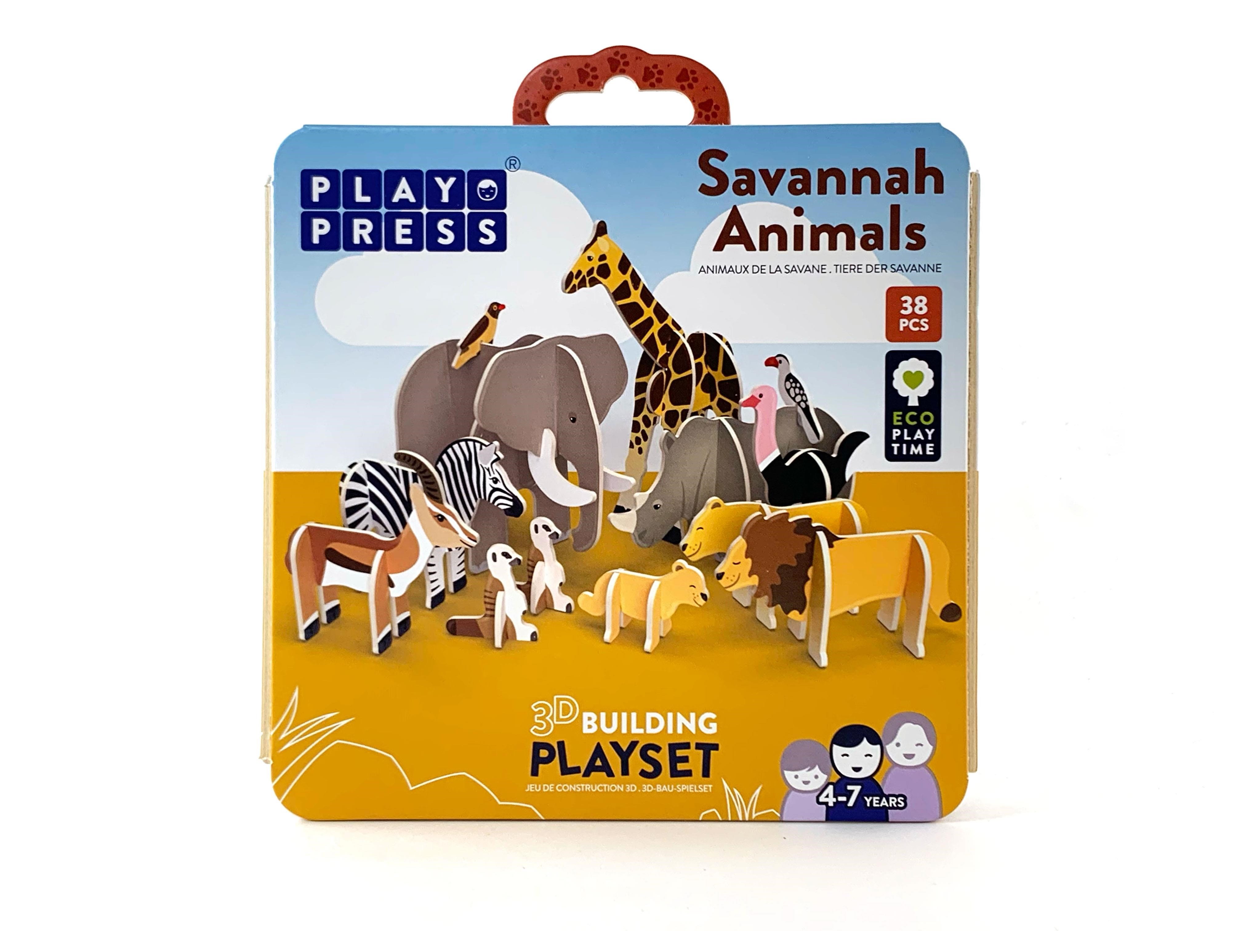 PlayPress Story Playset Savannah Animals
