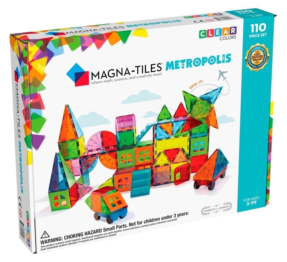 MAGNA-TILES Metropolis Manyetik Bloklar (110 Parça)