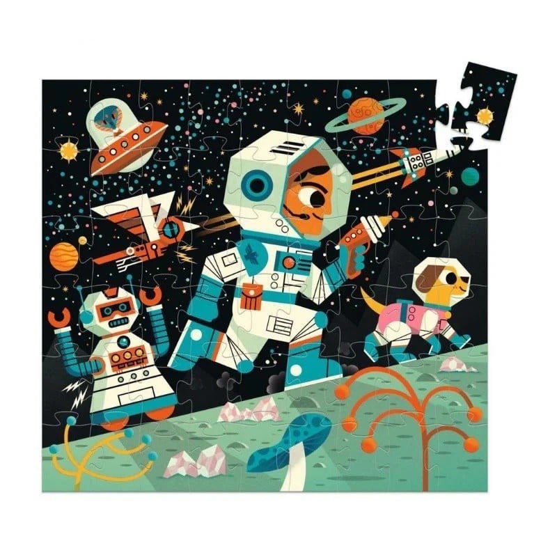 Djeco Dekoratif Puzzle 54 Parça - Space Station