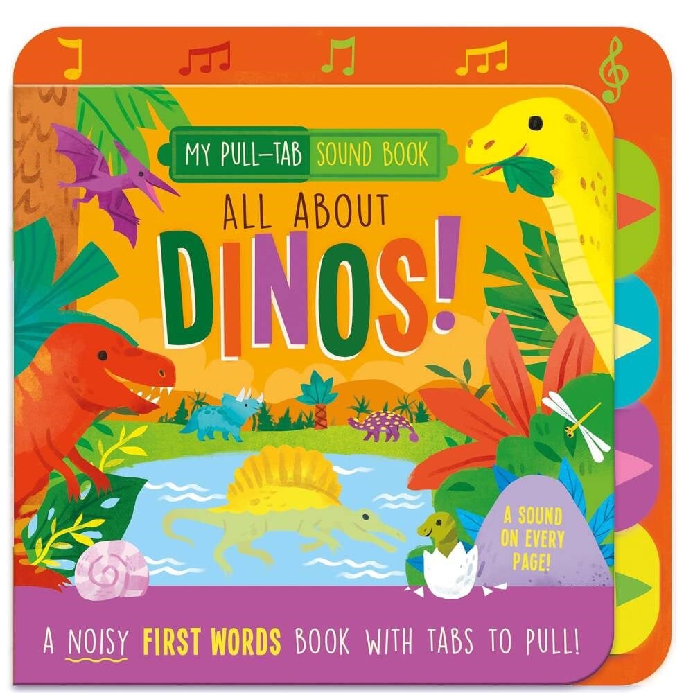 North Parade Publishing Dinos Pull-Tab Sound Book İngilizce  Sesli Çocuk Kitabı