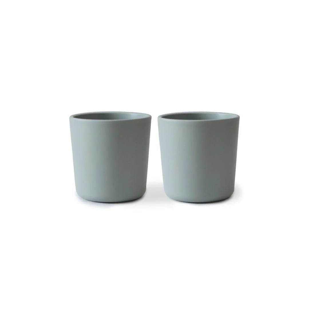 Mushie Dinnerware Cups For Kids Sage